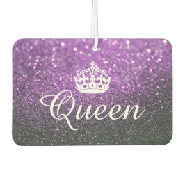 Luft Freshener - drottning Krona Glitter Lila