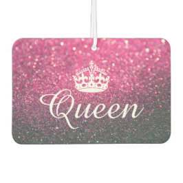 Luft Freshener - drottning Krona Glitter Rosa