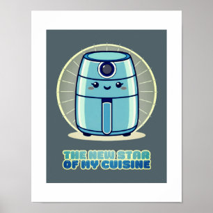 Luft fryer airfryer cuisine poster