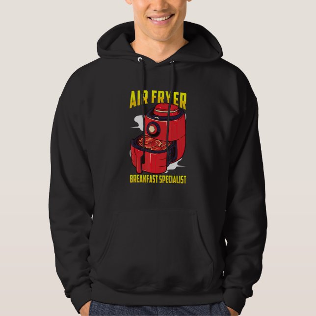 Luft Fryer Inspired Bacon Luft Frying Related Luft Hoodie (Framsida)