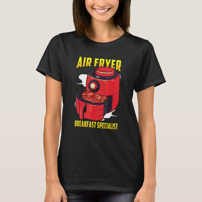 Luft Fryer Inspired Bacon Luft Frying Related Luft T Shirt (Framsida)