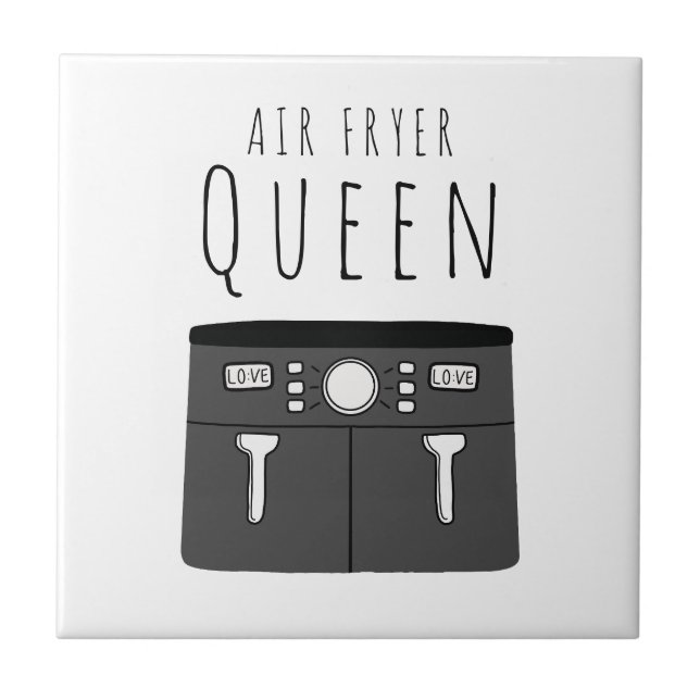 Luft Fryer Queen Beverage Kakelplatta (Framsidan)