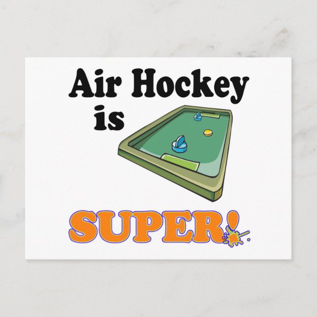 Luft-hockey är super vykort (Framsida)