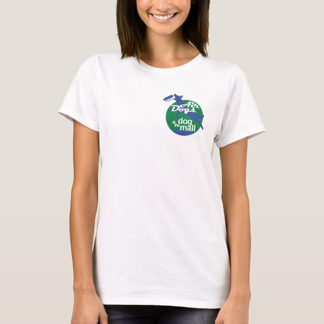 Luft Hundar T-Shirt Grått Kvinnor (Framsida)