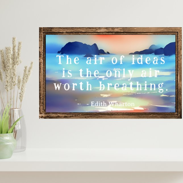 Luft i Ideas Wharton Quote Beachscape Poster (Skapare uppladdad)
