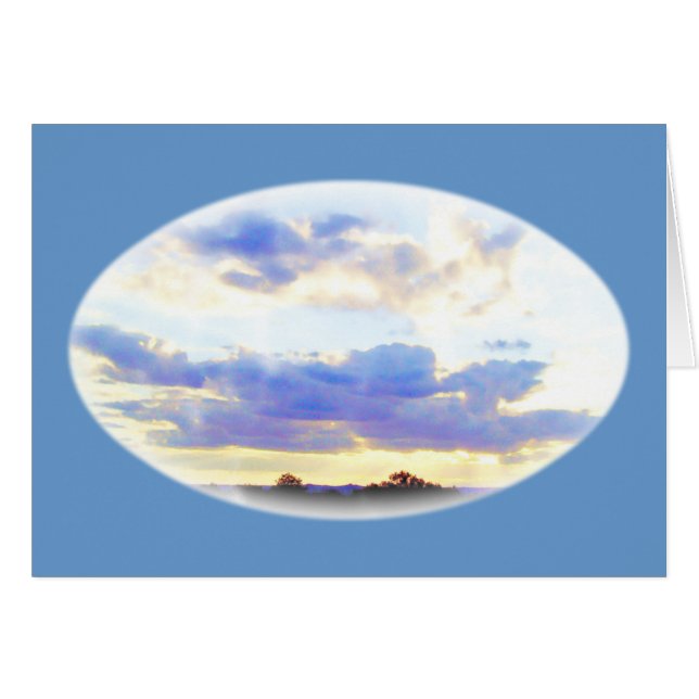 LUFT Inslag Skyscape Hälsningskort (Framsidan Horizontal)