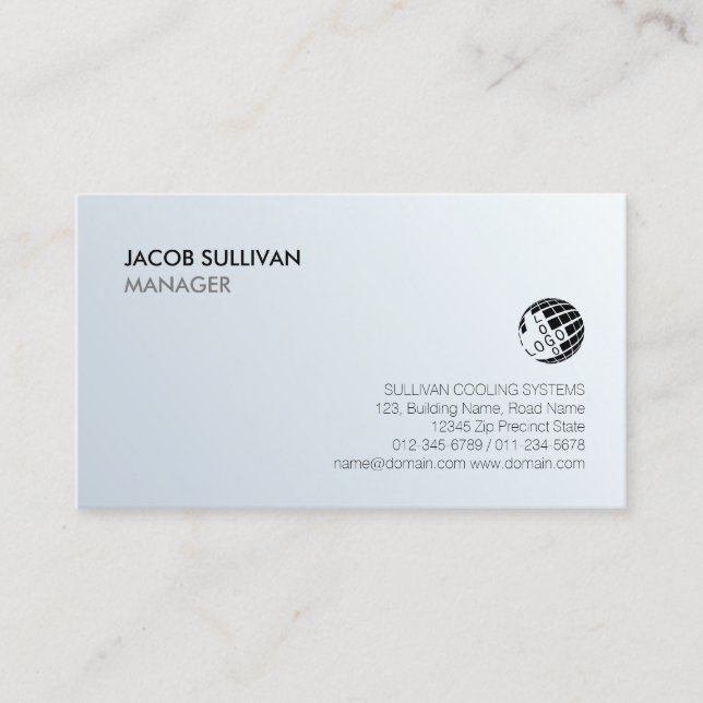 Luft-konditionering av värmekylning Snowflake-ikon Visitkort (Framsida)