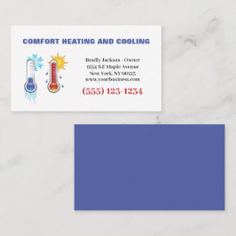 Luft-konditioneringstjänst för uppvärmning av prof visitkort