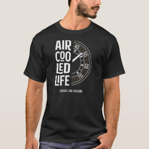 Luft-kylda Life - Speedo-takometer GaugeCar Cultu T Shirt