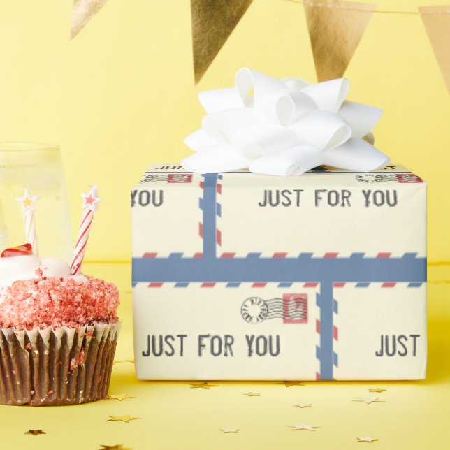 Luft Mail-kuvert med födelsedagspunkt Presentpapper (Födelsedagsfest)