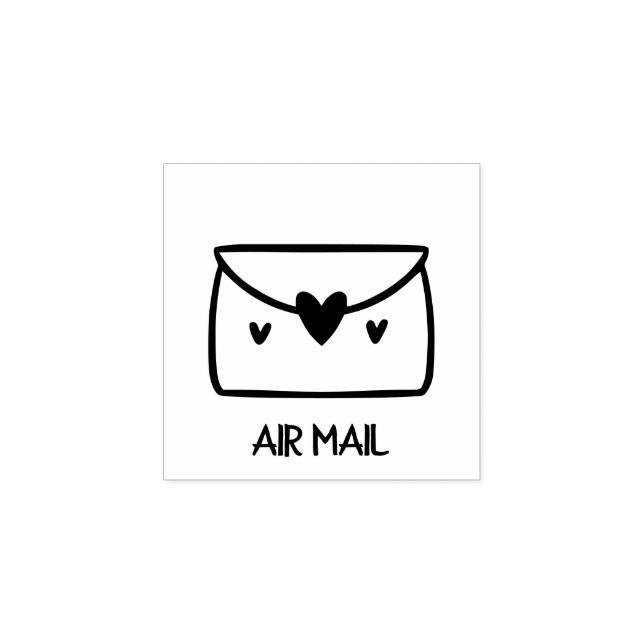 Luft Mail-kuvert Stämpel (Tryck)