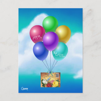 Luft Mail Postcross-Vintage - vykort