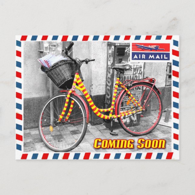 Luft Mail Service kommer snart. . . Vykort (Framsida)