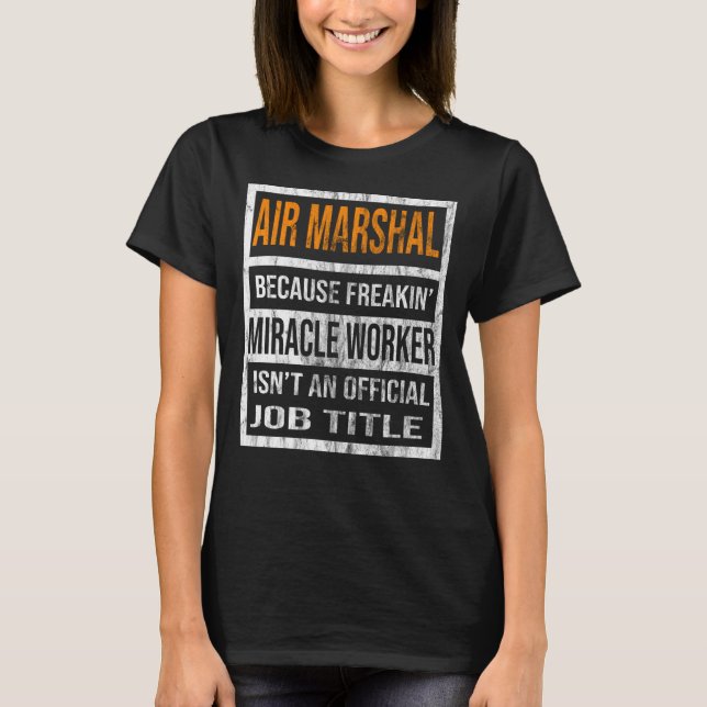 Luft Marshal för Miracle Worker Manar Women 1 T Shirt (Framsida)