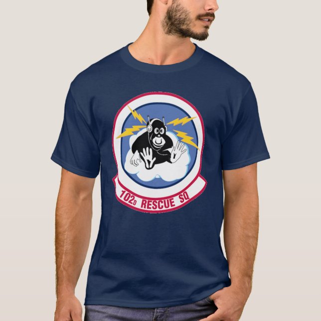 Luft nationalgardet 102:a Räddingen Squadron Tee Shirt (Framsida)