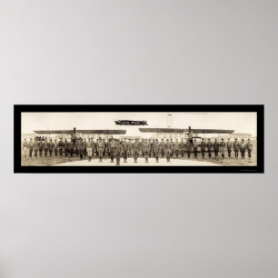 Luft officerare Kärlek Fält TX Foto 1918 Poster