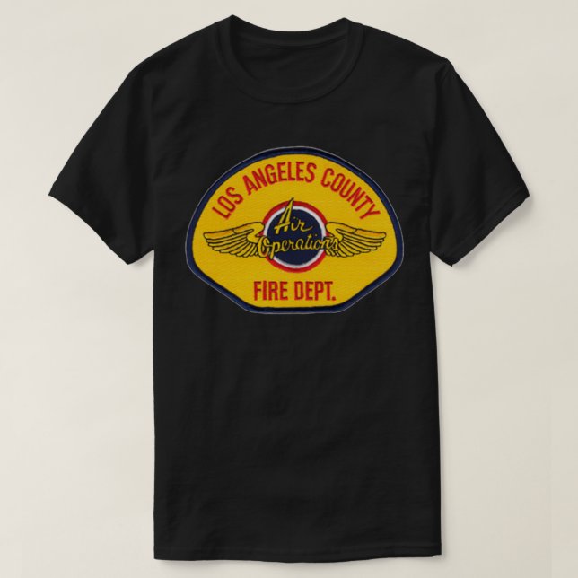 Luft Ops Los Angeles County Fire T Shirt (Design framsida)