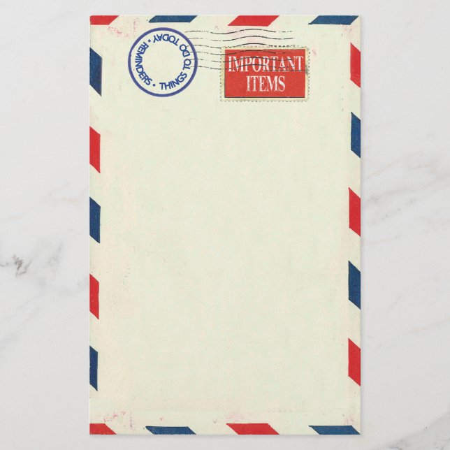 luft postar brevpapper (Framsida)