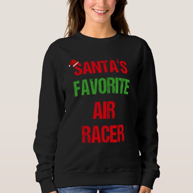 Luft Racer Funny Pajama jul T Shirt (Framsida)