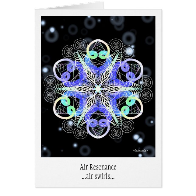 Luft Resonance Hälsningskort (Framsidan)