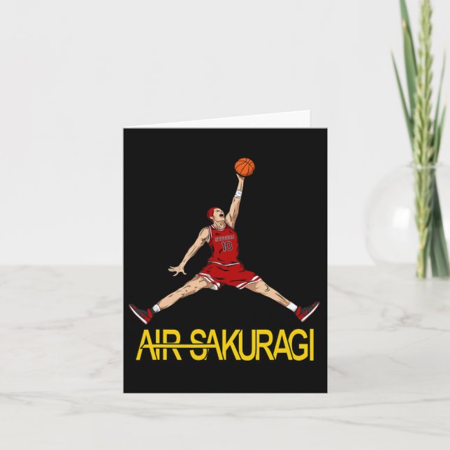 Luft Sakuragi Anime Stil Bysketbyll Design Kort (Framsida)