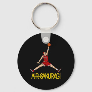 Luft Sakuragi Anime Stil Bysketbyll Design Nyckelring