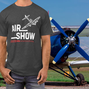 LUFT SHOW B-17 WWII-Vintage flygplan,Anpassningsba T Shirt
