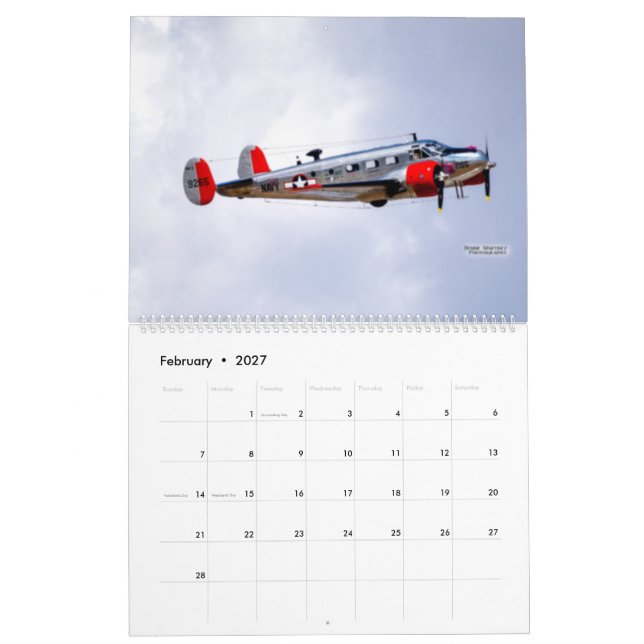 Luft Show in Cheyenne, Wyoming Vilda western Calen Kalender (Feb 2027)