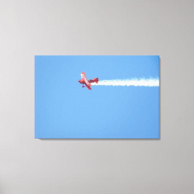 Luft Show Stunt Flygplan Canvastryck (Framsida)