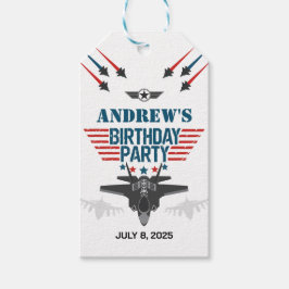 Luft-styrkans jet-stridspilot, födelsedag presentetikett