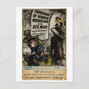 Luft-styrkor Poster rekrytering ATS_Propaganda Vykort