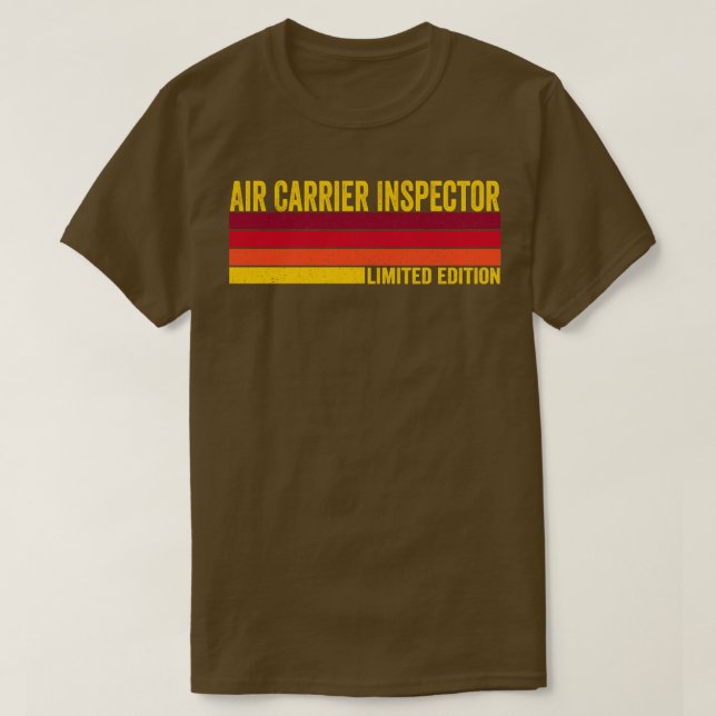 Luft transportinspektör t shirt (Design framsida)