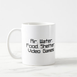 luft vatten-videospel kaffemugg