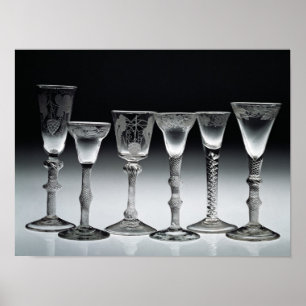 Luft-vridning exponeringsglas, 1750-60 poster