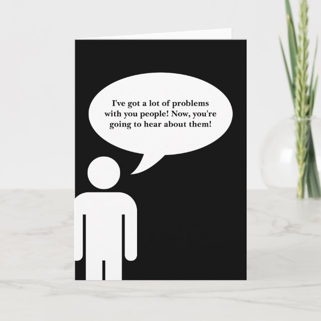 lufta av missnöjeLYCKLIG FESTIVUS Helgkort (Framsida)