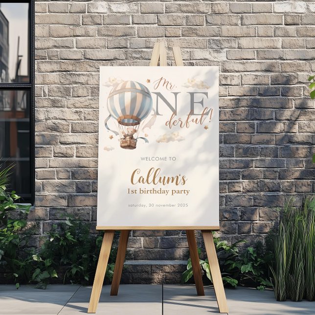 Luftballong 1:a födelsedagen Poster (Skapare uppladdad)