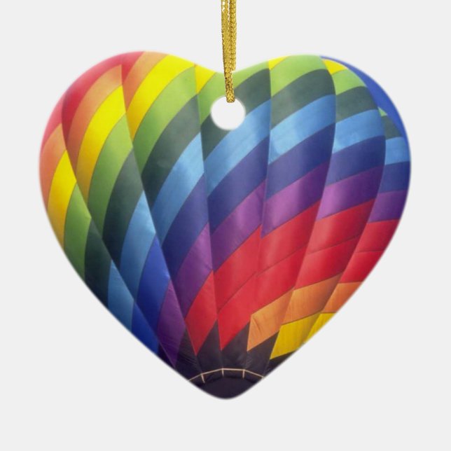 Luftballong (4) julgransprydnad keramik (Framsidan)