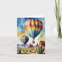 Luftballong Albuquerque Watercolor