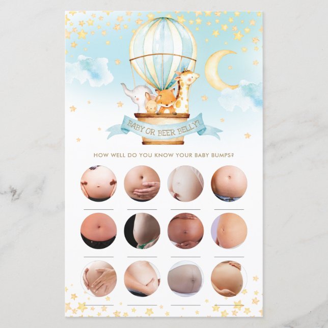Luftballong Animals Baby eller Beer Belly Game (Framsida)