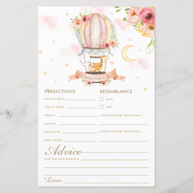 Luftballong Animals Baby Predictions & Advice (Framsida)