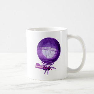 Luftballong av bladväte (Lila) Kaffemugg