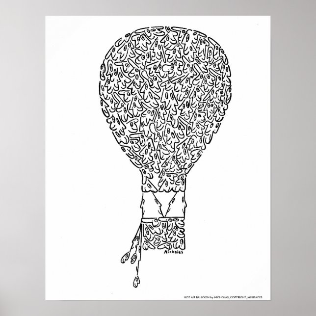 LUFTBALLONG av NICHOLAS_COPYRIGHT_M... Poster (Framsidan)