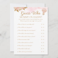 Luftballong Baby Shower Gissa vem aktivitet