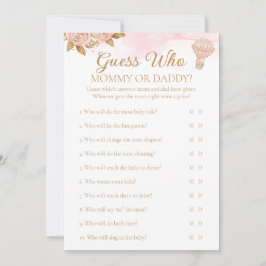 Luftballong Baby Shower Gissa vem aktivitet Inbjudningar