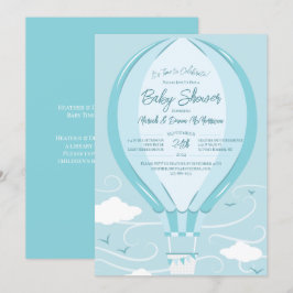 Luftballong Baby Shower Inbjudningar