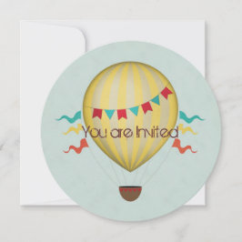 Luftballong Baby Shower Inbjudningar