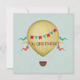 Luftballong Baby Shower Inbjudningar