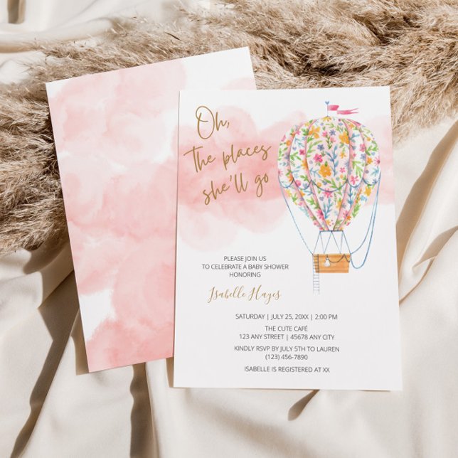 Luftballong Baby Shower Inbjudningar (Skapare uppladdad)