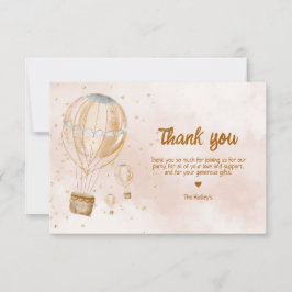 Luftballong Baby Shower Tack Kort