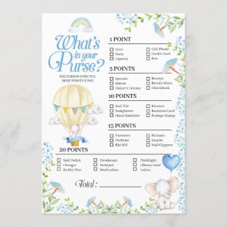 Luftballong Baby - vad är i ditt spel? Inbjudningar